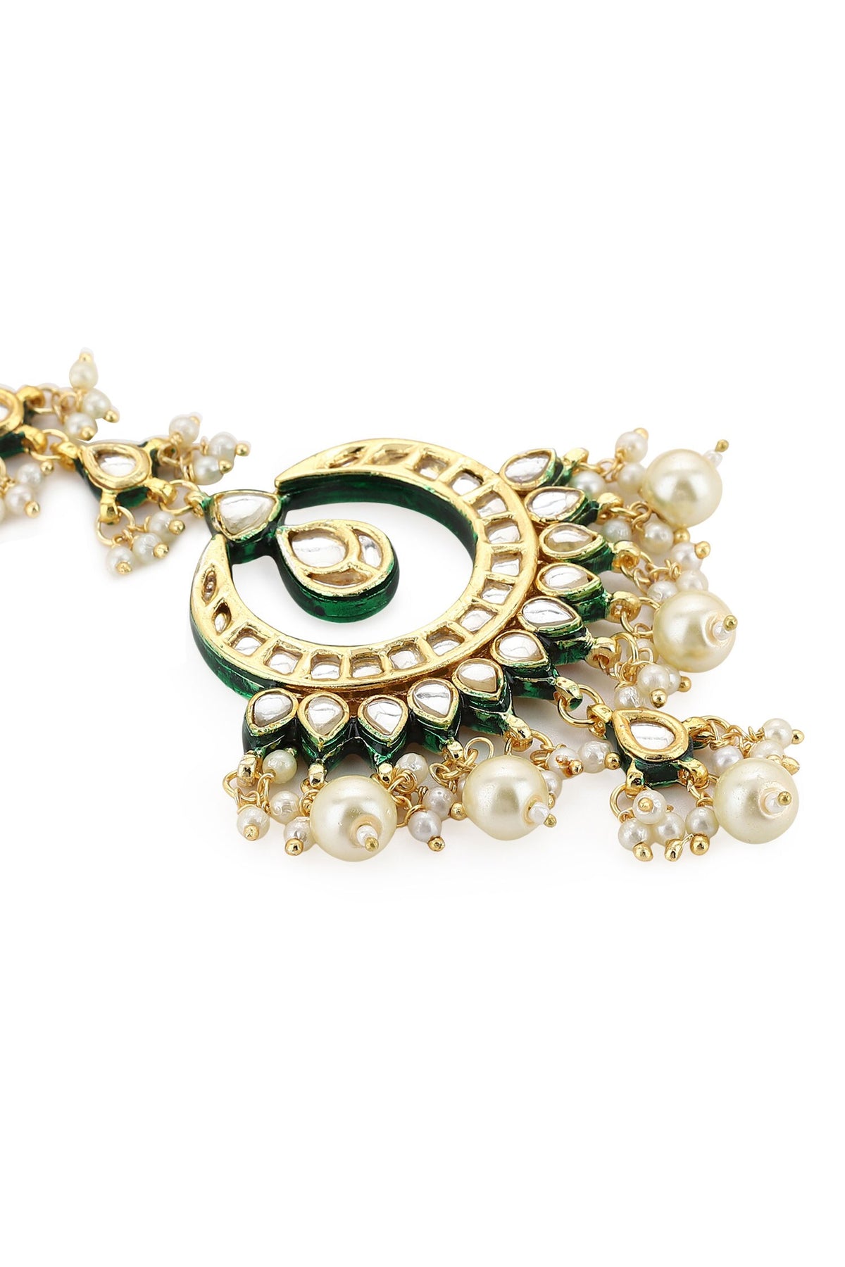 Teardrop Bloom Kundan Jewellery Set 