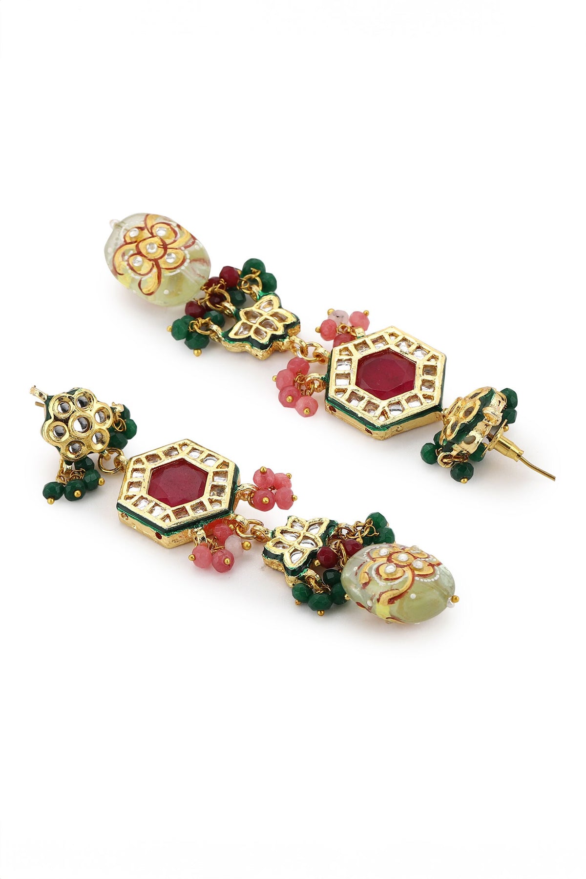 Geometric Padma Bloom Kundan Jewellery Set 