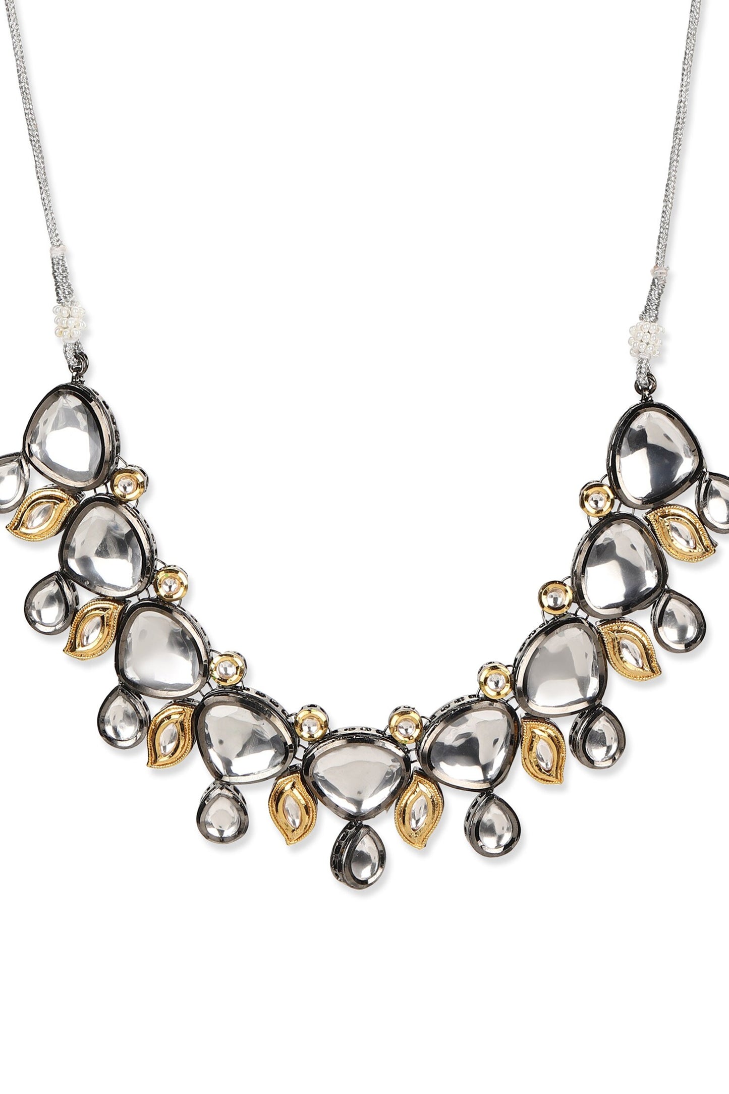 Gleaming Petal Kundan Necklace 