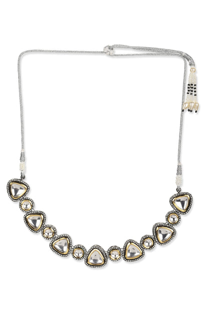 Gleaming Prism Globule Kundan Necklace 
