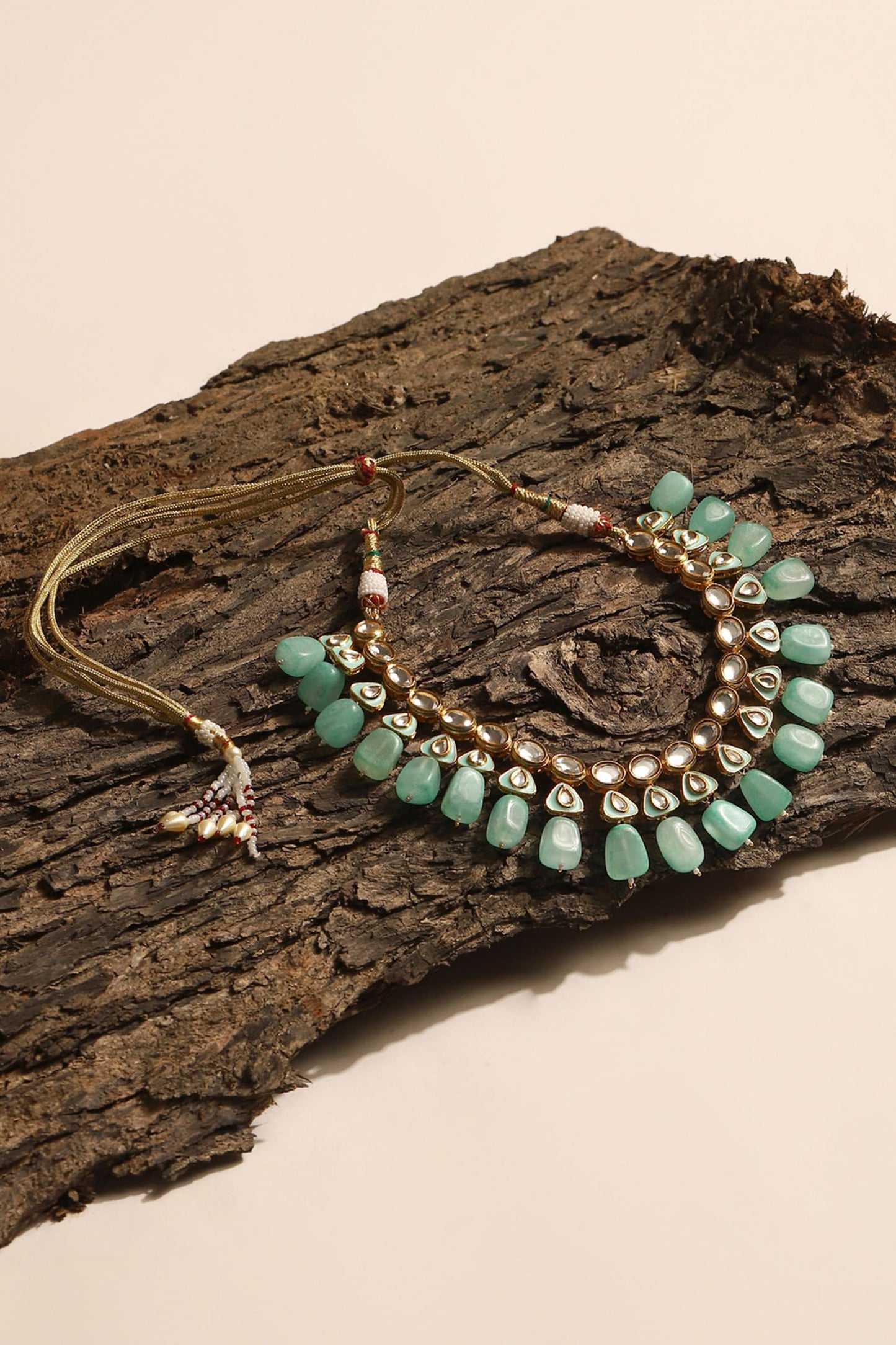 Amaryllis Kundan & Crystal Stone Embellished Necklace 