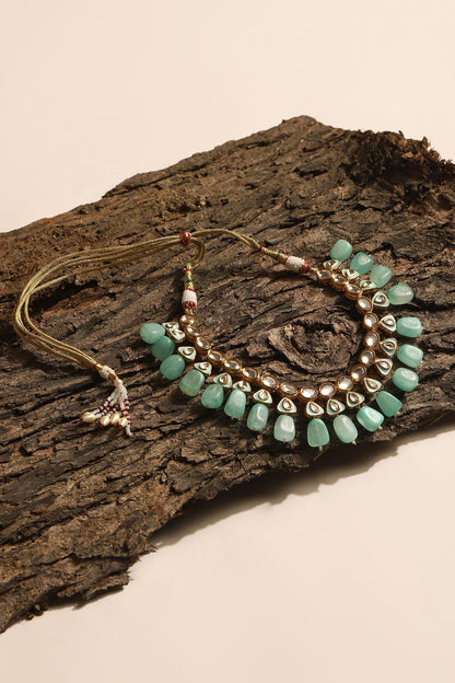 Amaryllis Kundan & Crystal Stone Embellished Necklace 