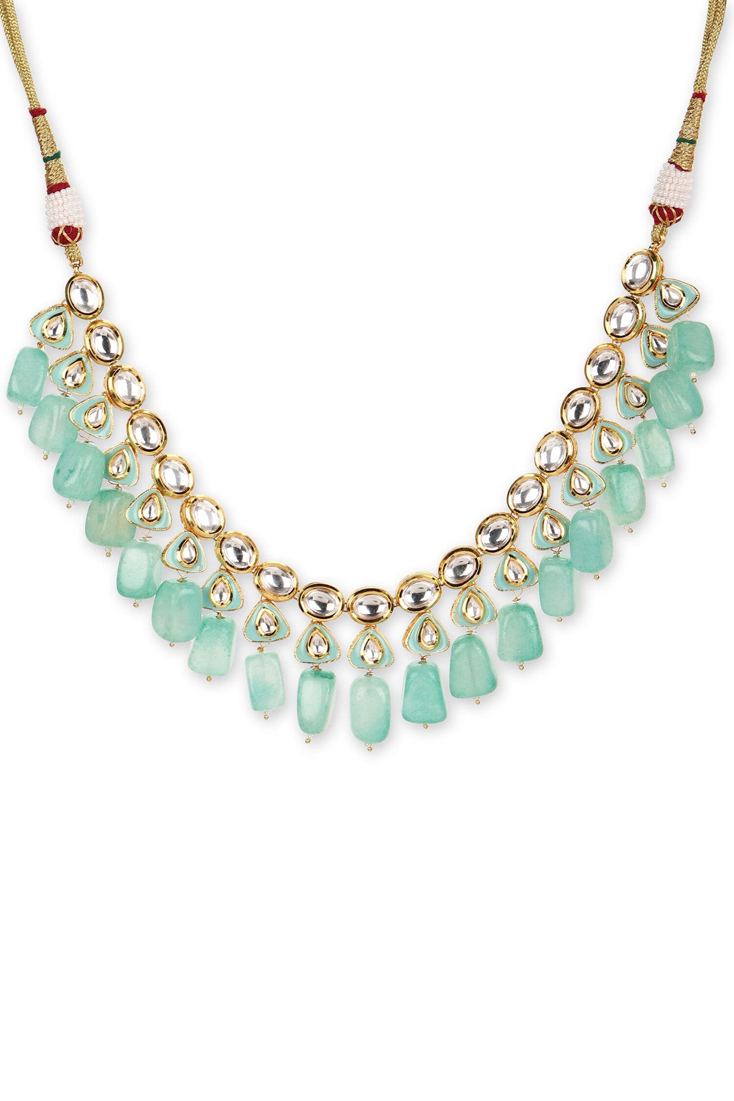 Amaryllis Kundan & Crystal Stone Embellished Necklace 