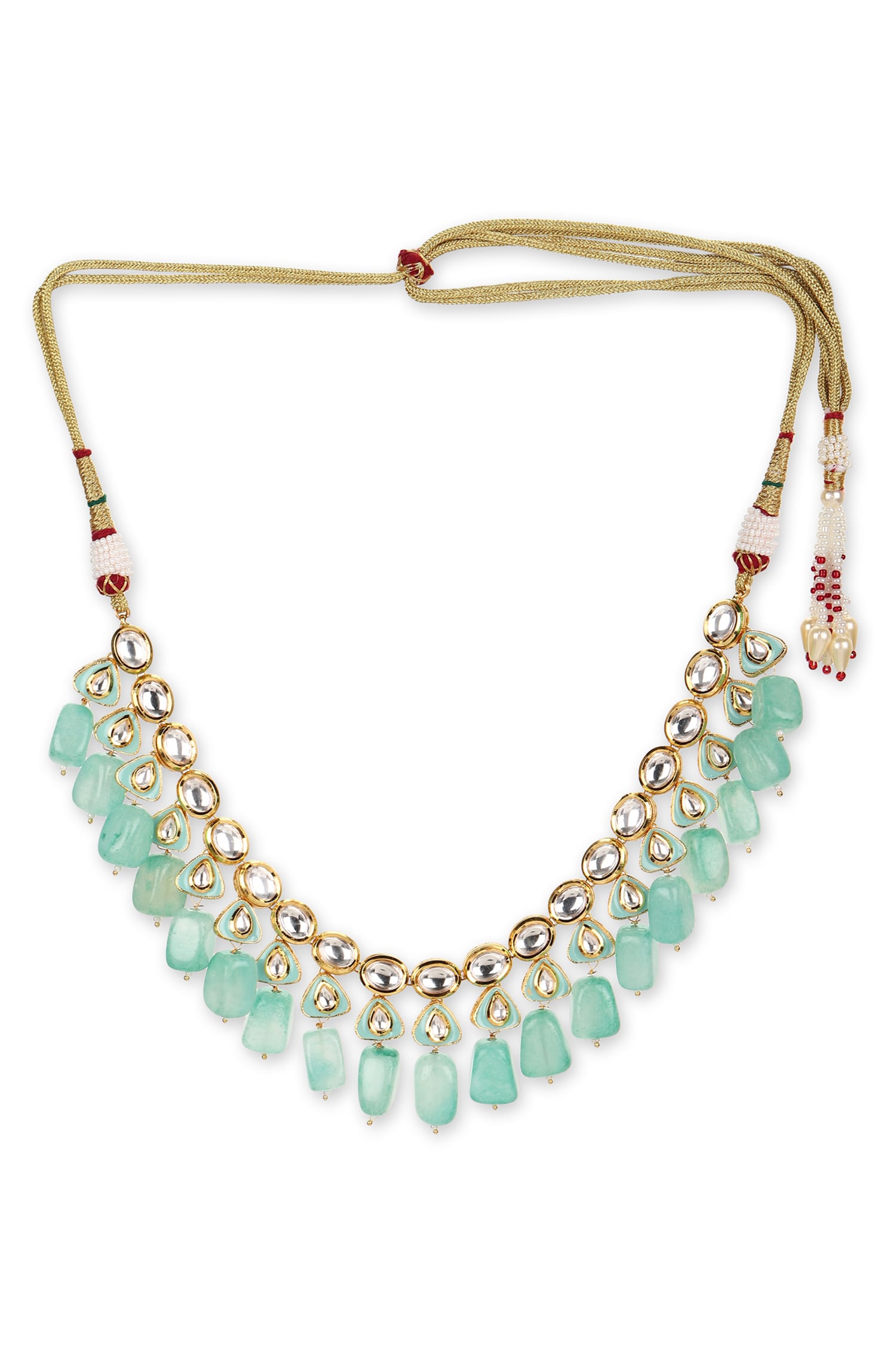 Amaryllis Kundan & Crystal Stone Embellished Necklace 