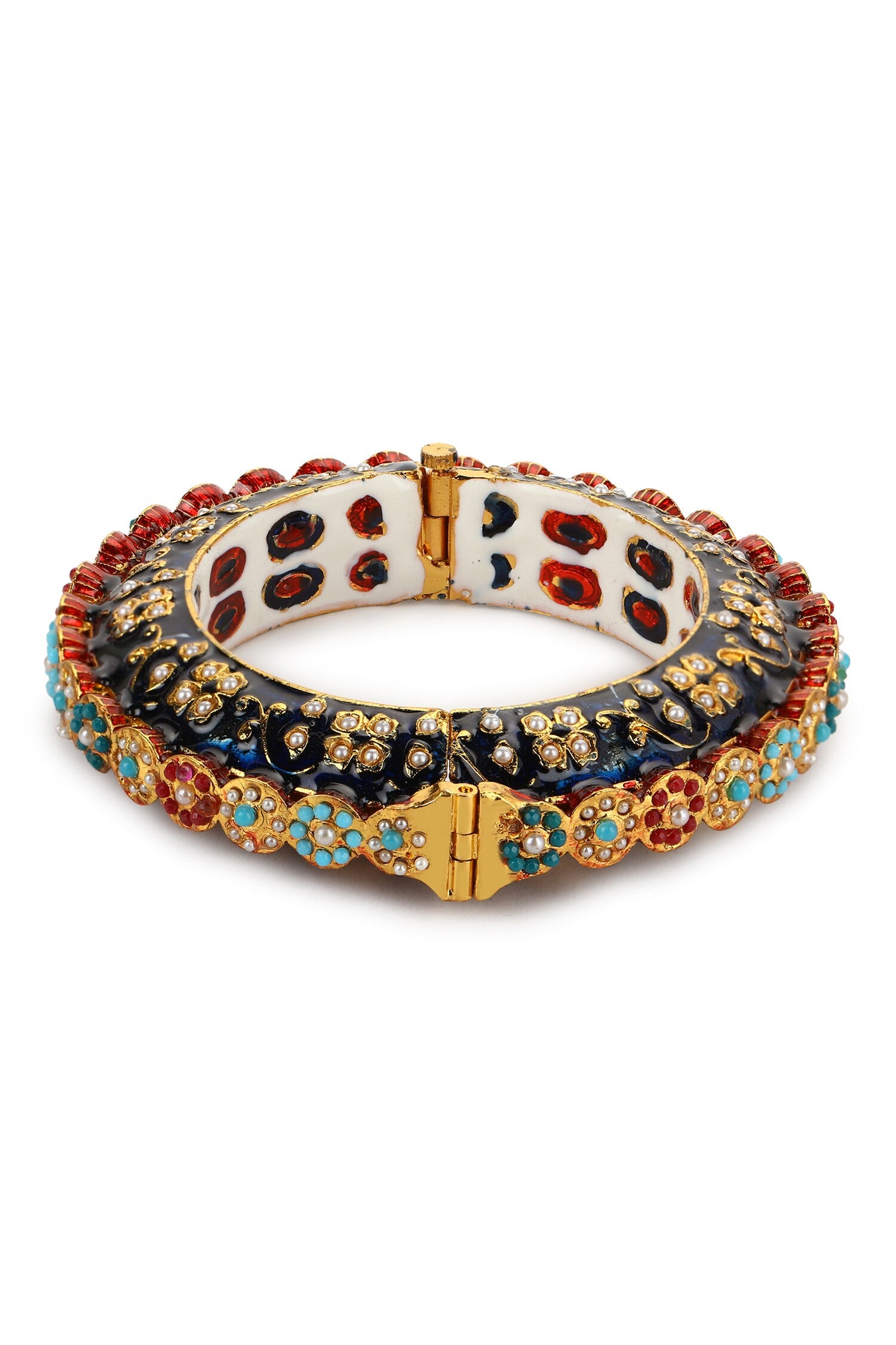 Stones Embellished Kundan Bangle 