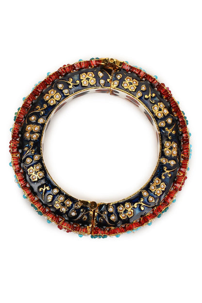 Stones Embellished Kundan Bangle 