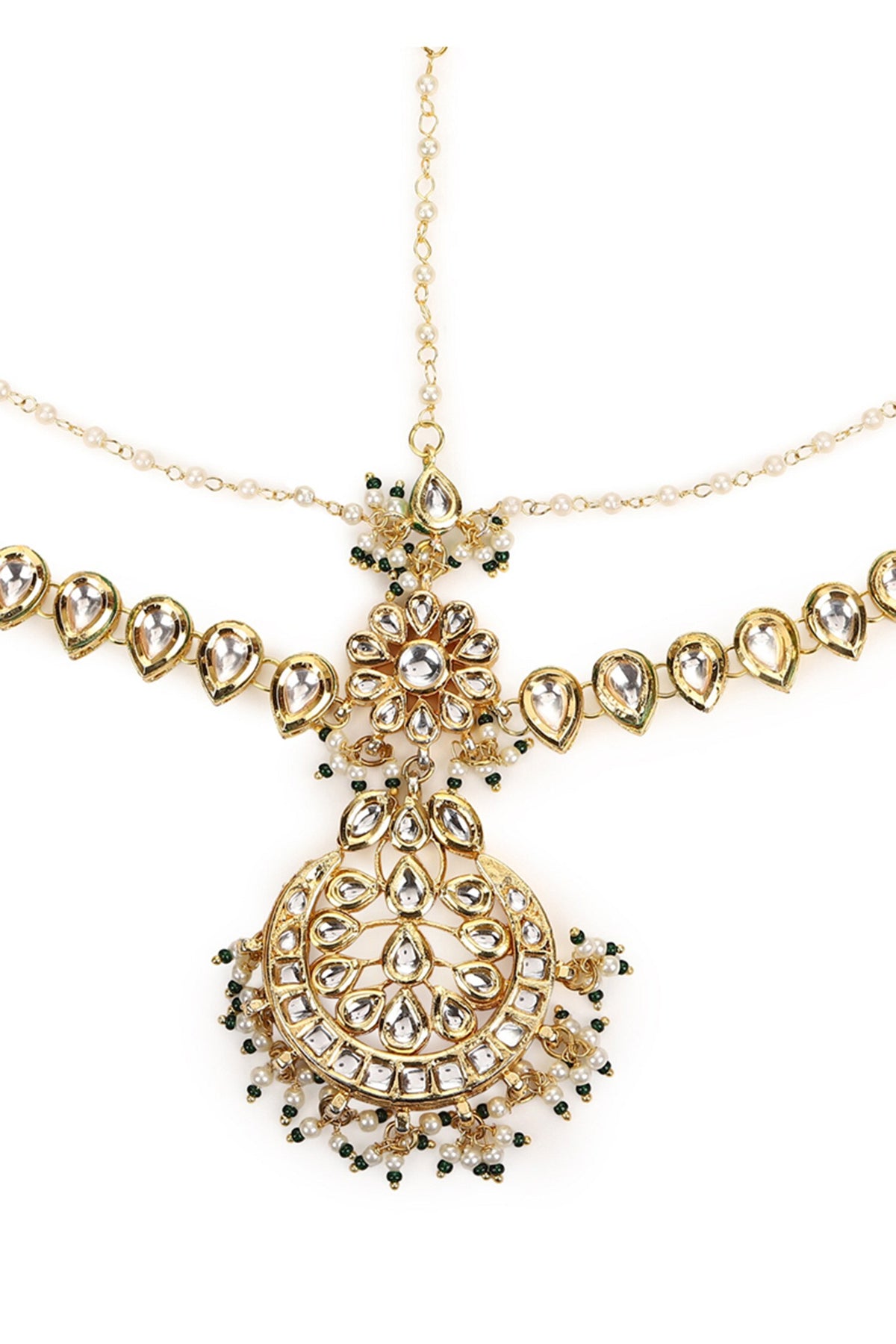 Chand Embellished Mathapatti 