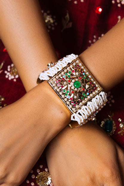 Regal Navratna Jadau Bracelet 