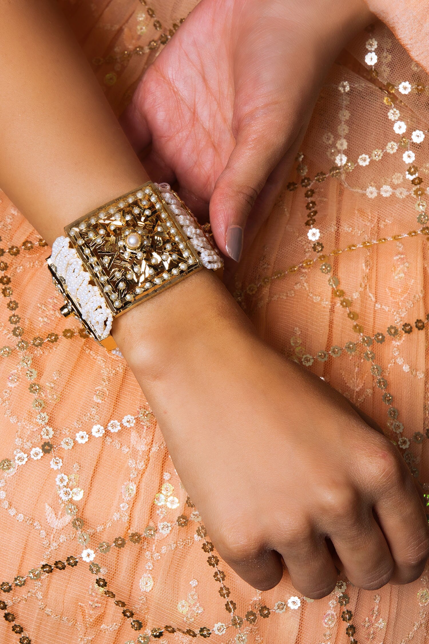 Pearl Jadau Bracelet 