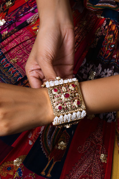 Stone Jadau Bracelet 