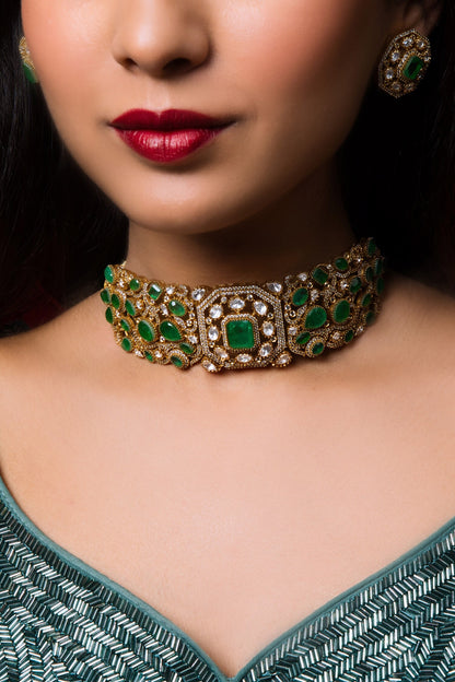 Embellished Choker Necklace Set 