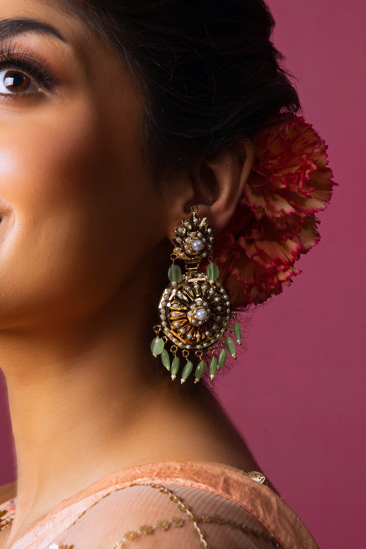 Stone Embellished Chaandbali 