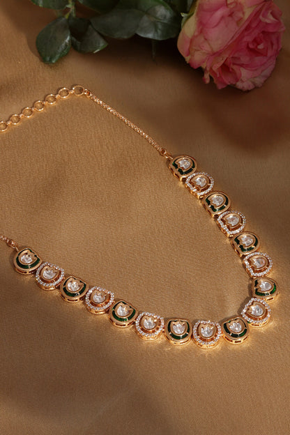 Geometric Kundan Embellished Choker 