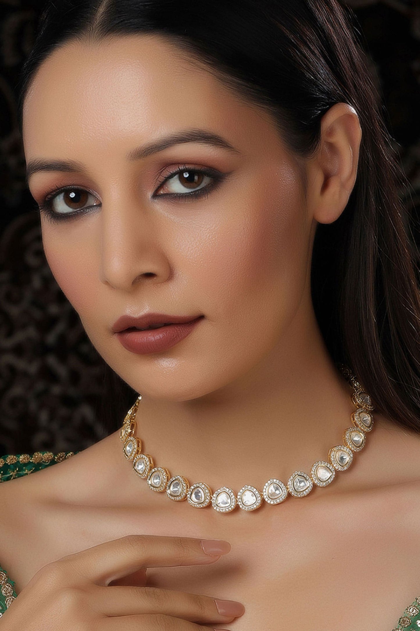 Diamond Embellished Choker 