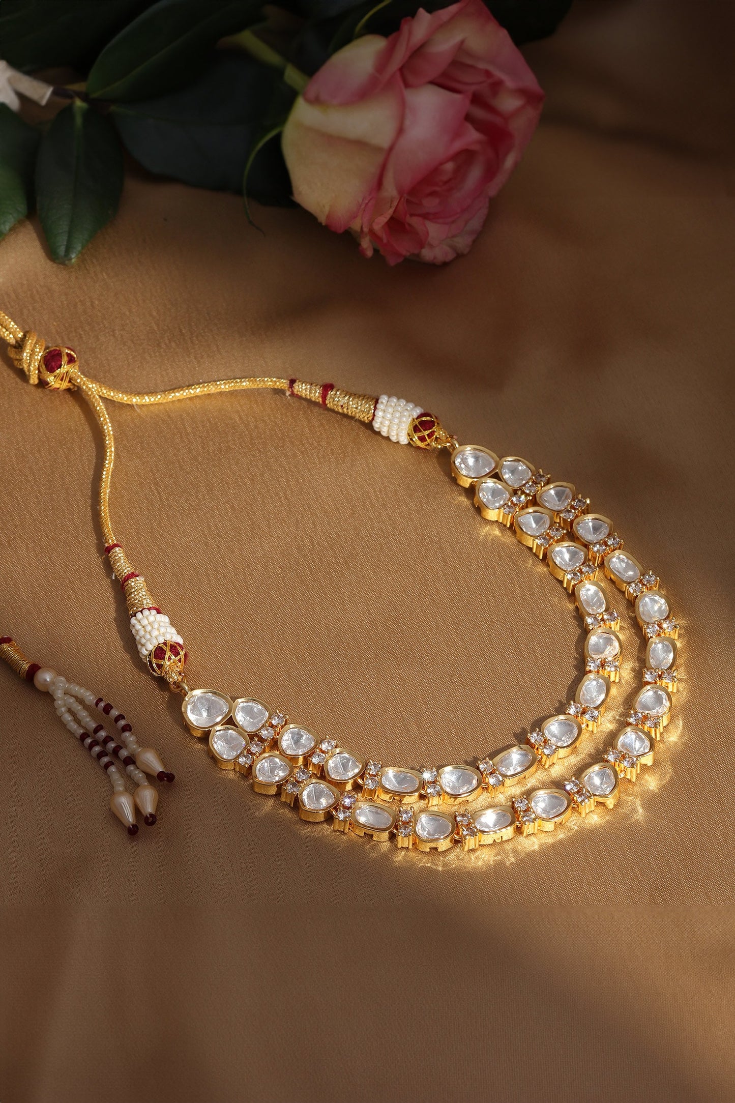 Layered Kundan Embellished Choker 