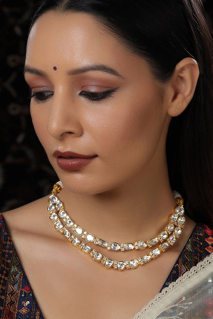Layered Kundan Embellished Choker 