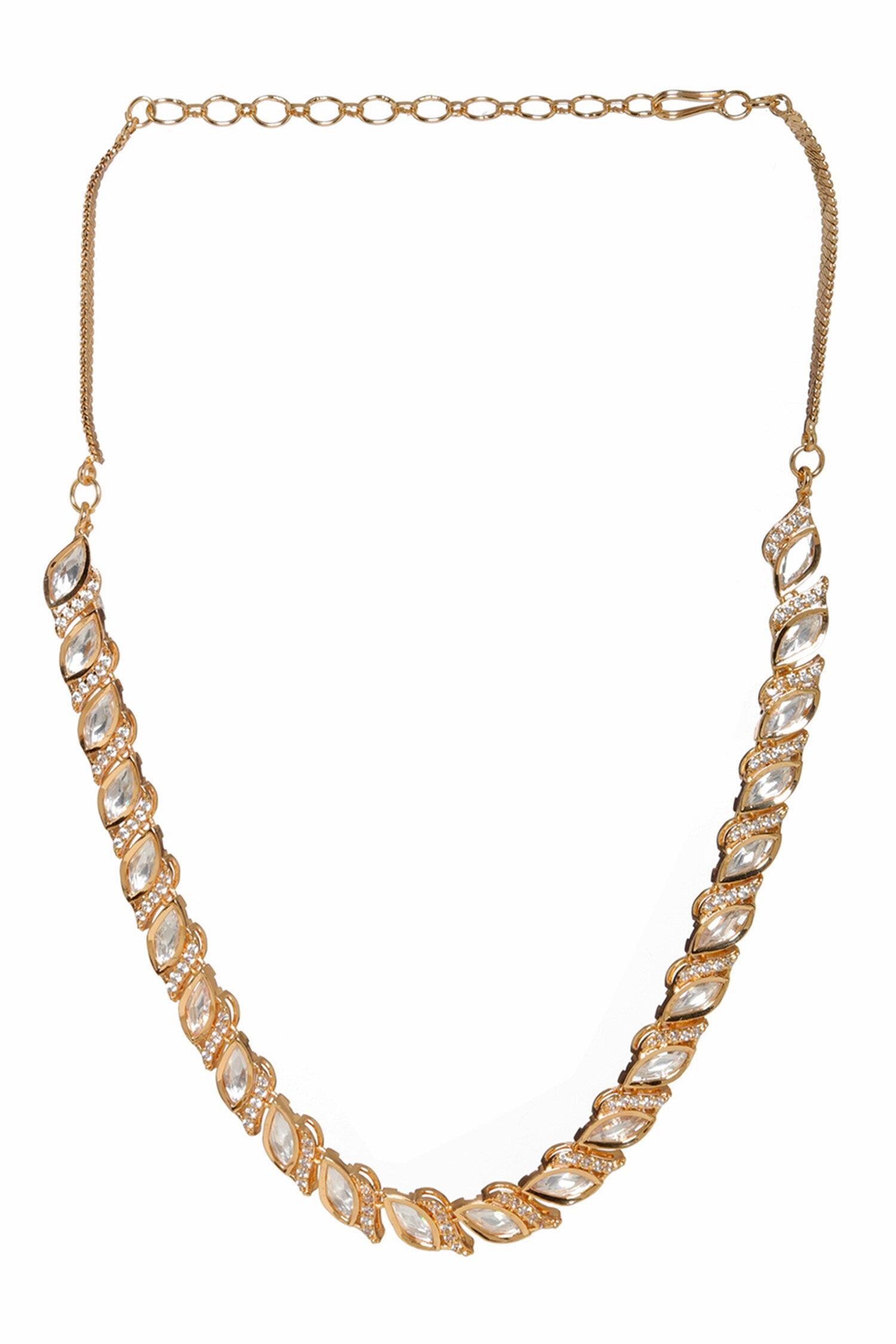Leaflet Cutwork Embellished Choker 