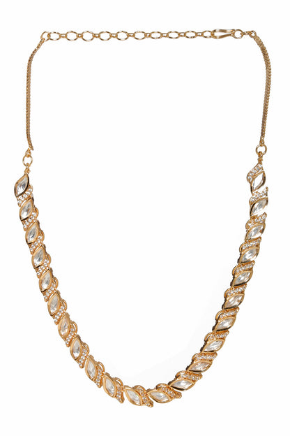 Leaflet Cutwork Embellished Choker 