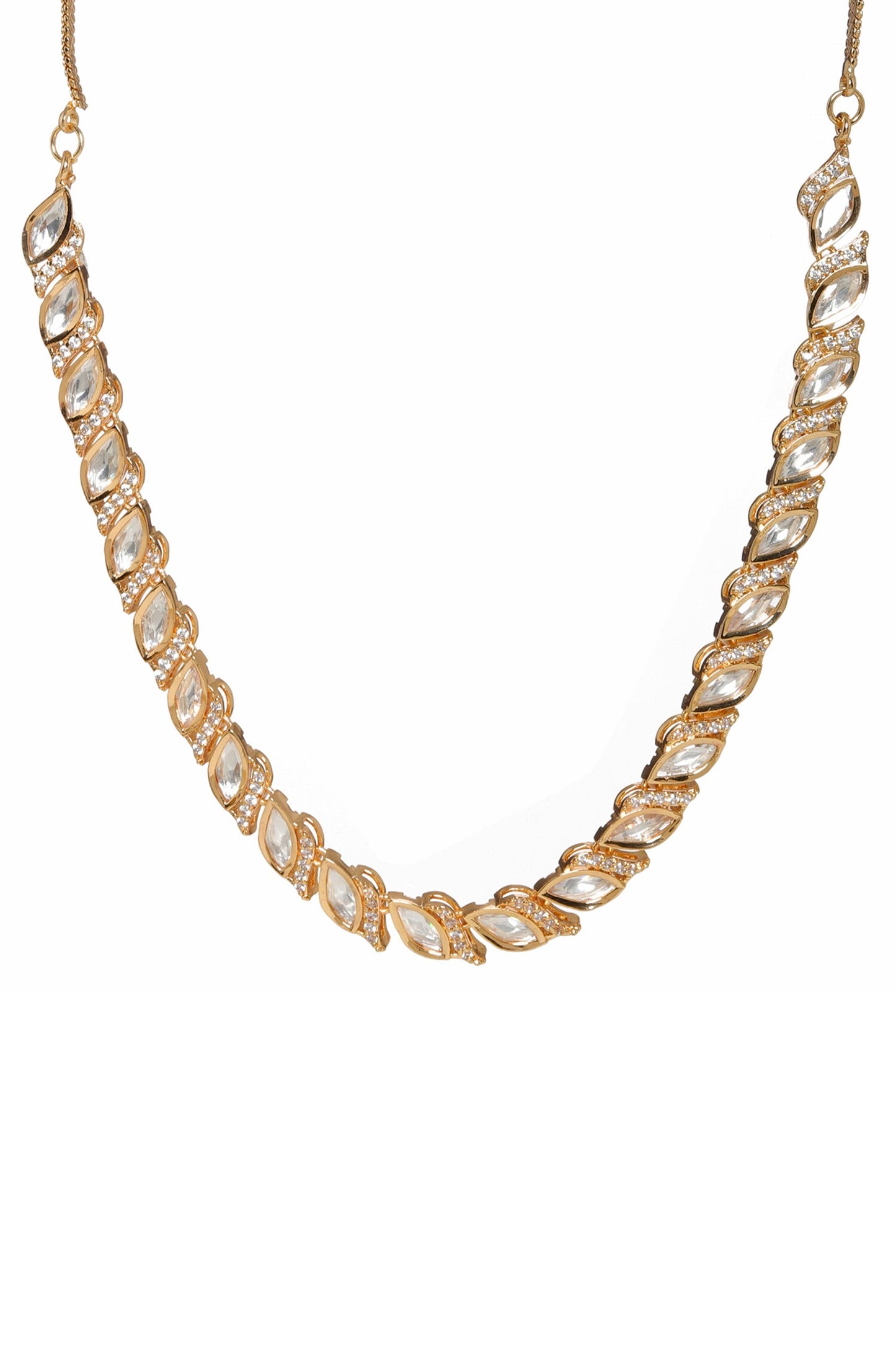 Leaflet Cutwork Embellished Choker 