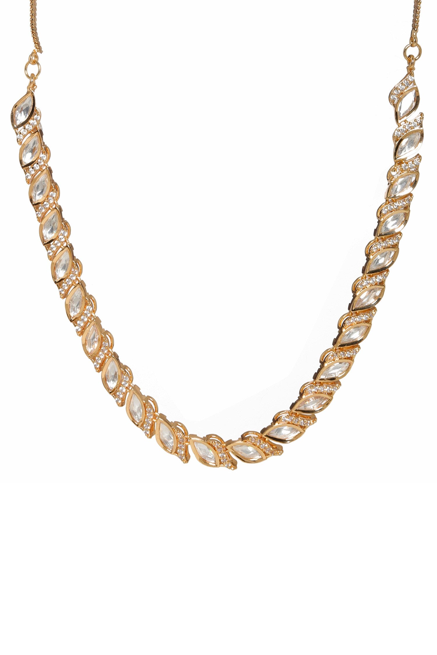 Leaflet Cutwork Embellished Choker 
