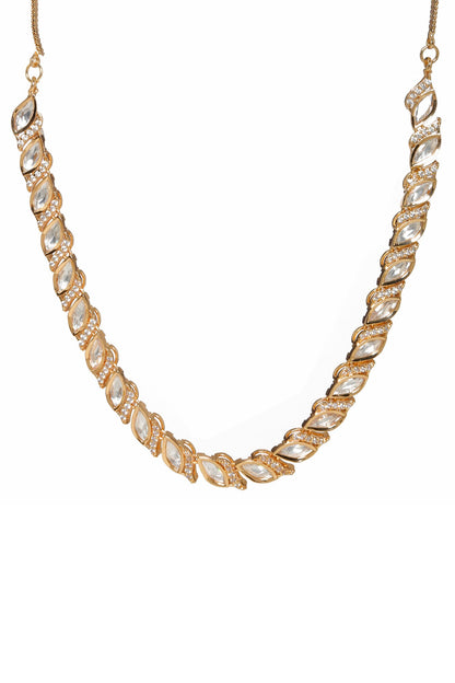 Leaflet Cutwork Embellished Choker 