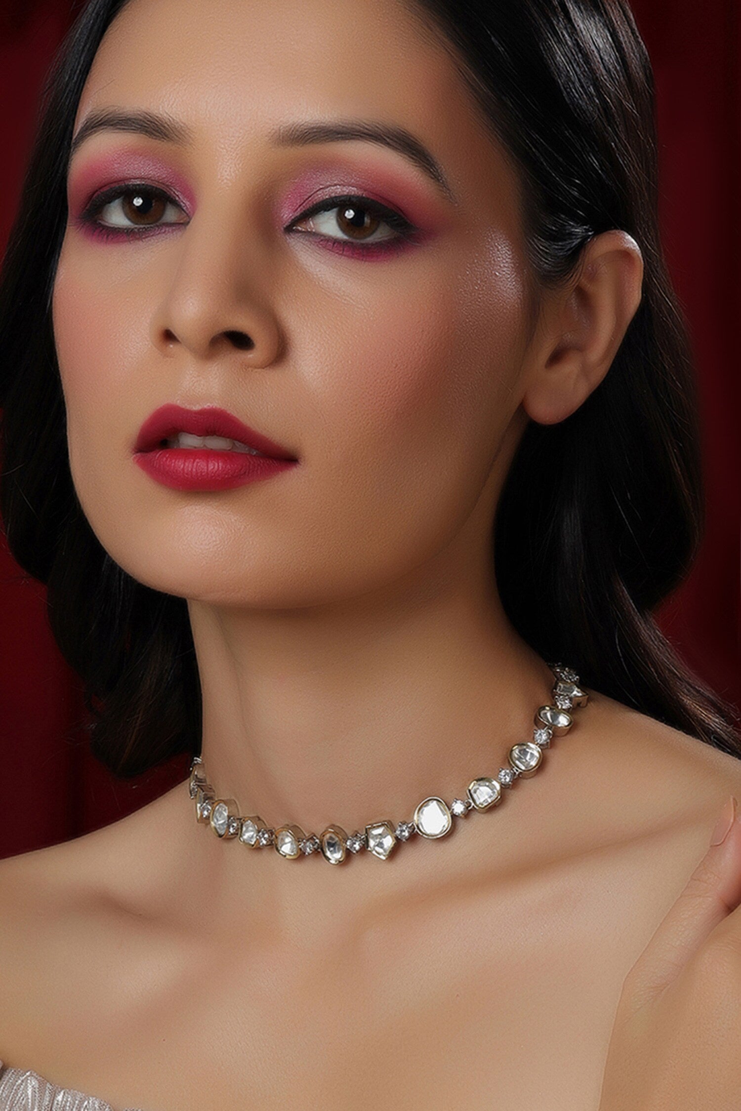 Abstract Cutwork Choker 