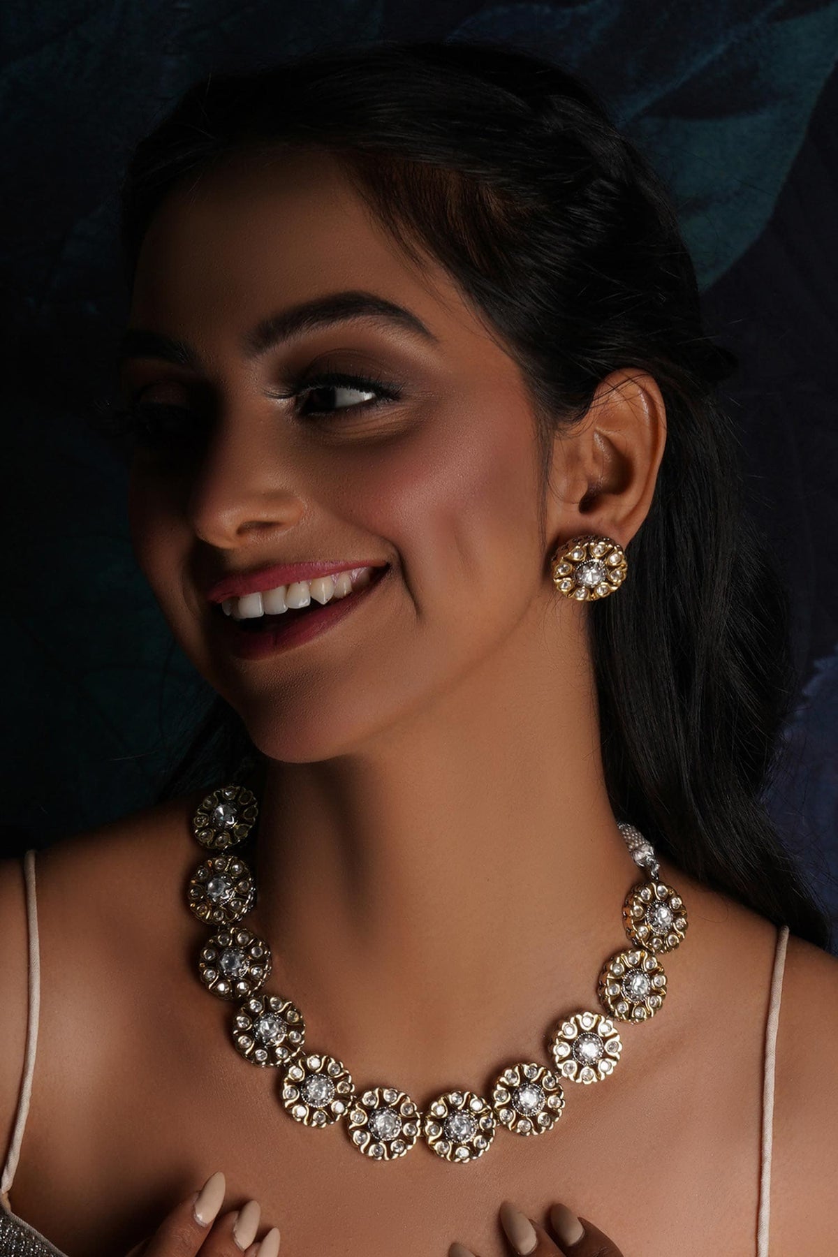 Petal Bloom Kundan Choker With Studs 