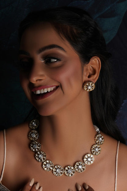 Petal Bloom Kundan Choker With Studs 