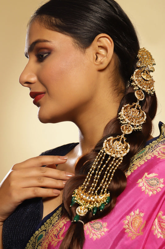 Kundan & Bead Embellished Braid 