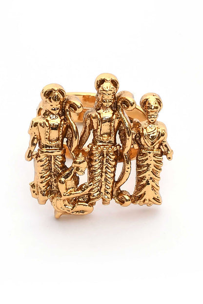 Lord Shree Ram Carved Ring 