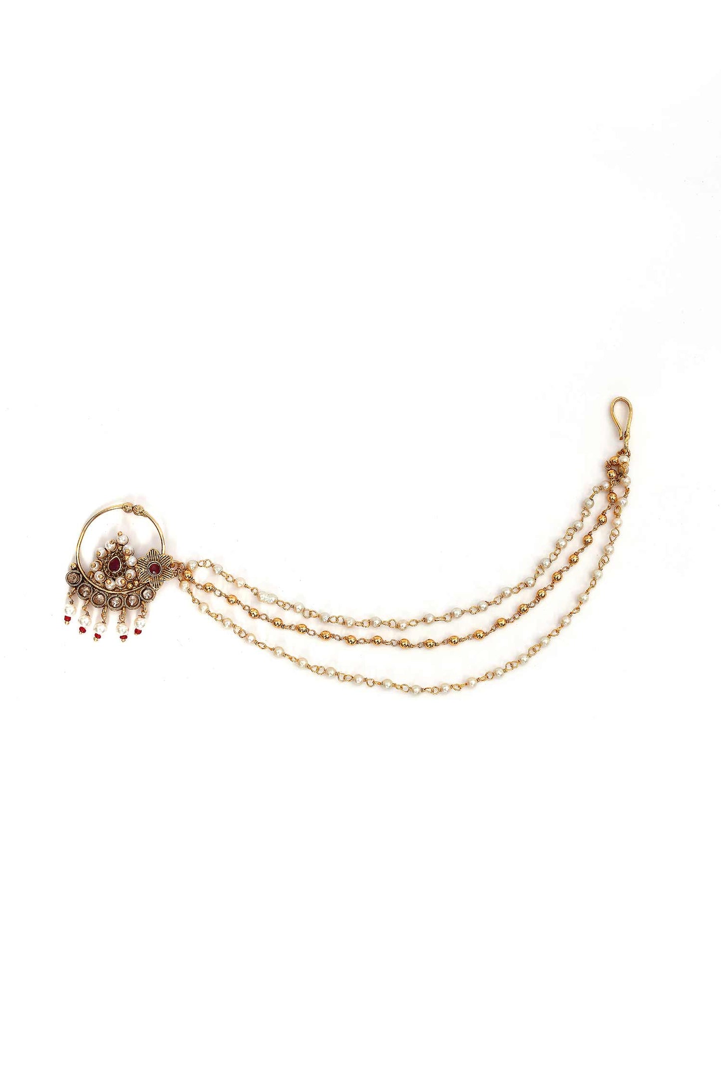 Floret Carved Nose Ring 
