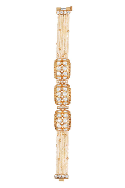 Kundan Polki Embellished Bracelet 