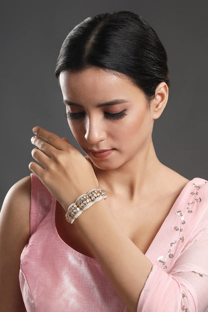 Kundan Polki Embellished Bangle 