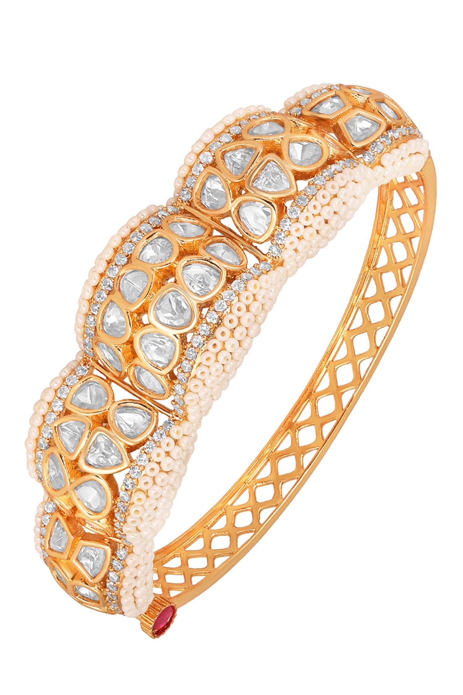 Kundan Polki Embellished Bangle 