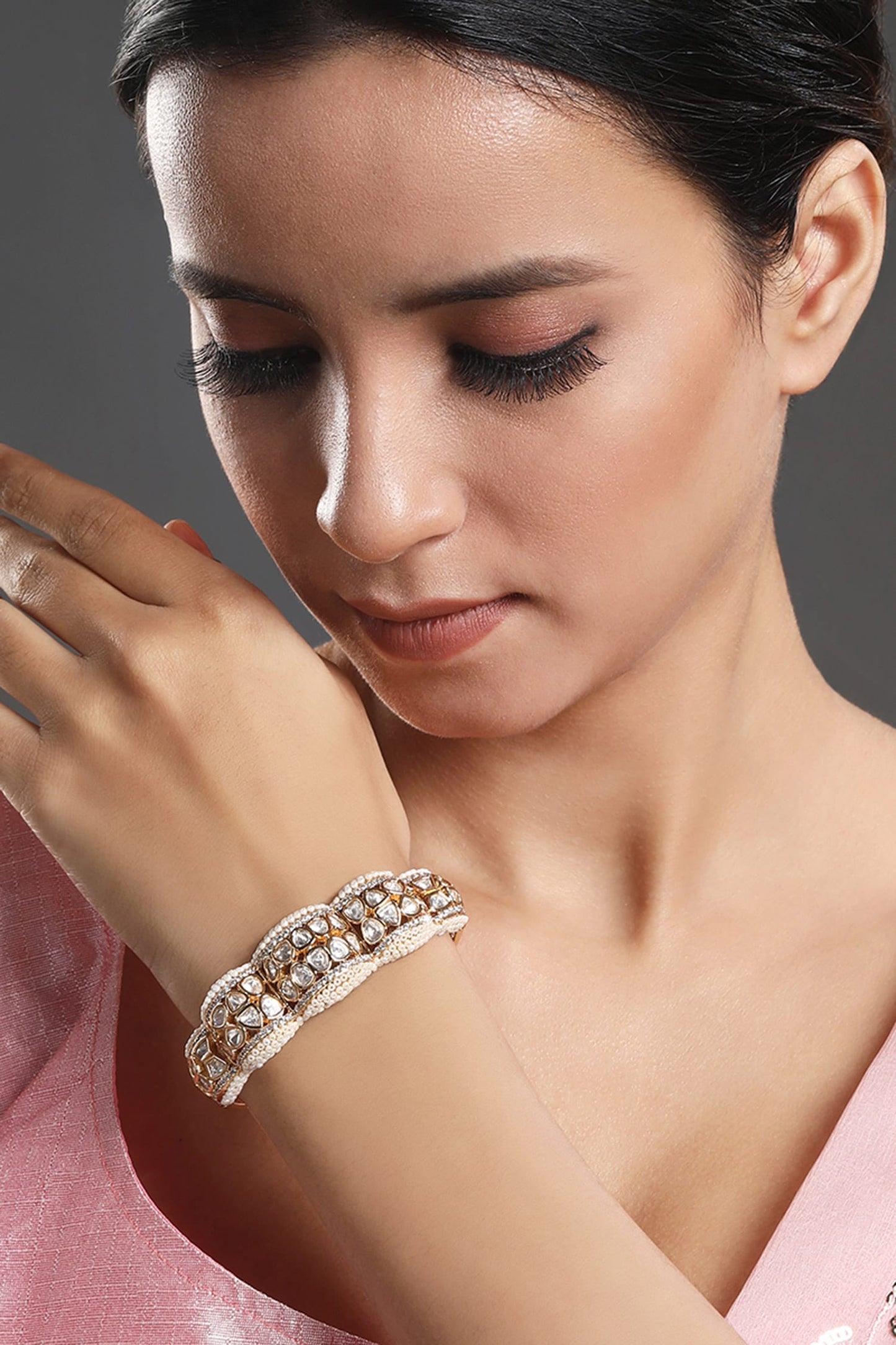 Kundan Polki Embellished Bangle 
