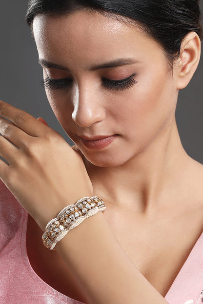 Kundan Polki Embellished Bangle 