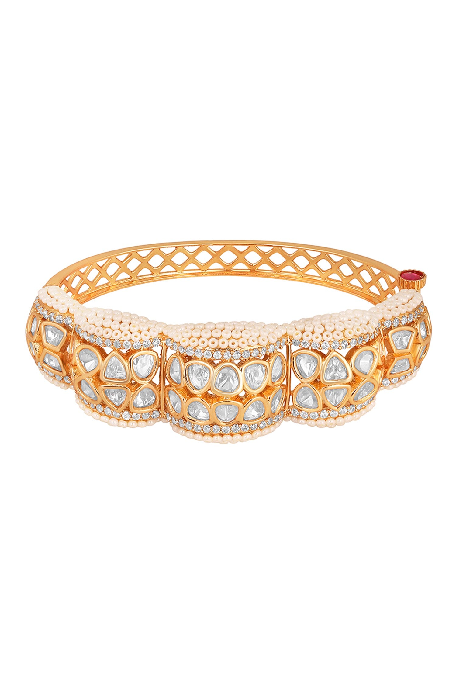 Kundan Polki Embellished Bangle 