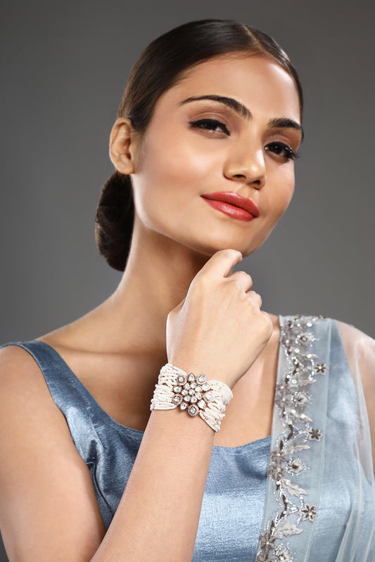 Kidiya Pearls Embellished Bracelet 