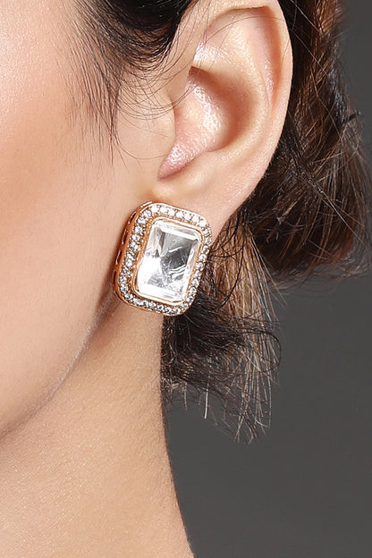 Zirconia Work Pendant Necklace Set 