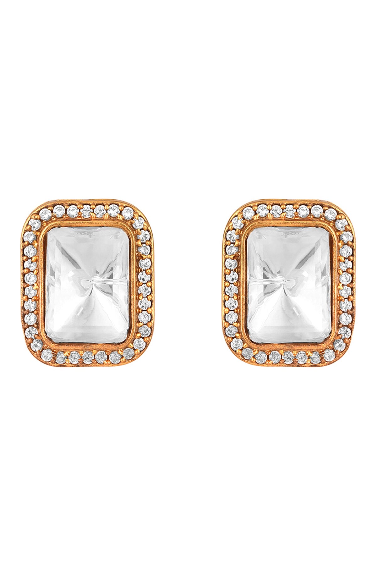 Zirconia Work Pendant Necklace Set 