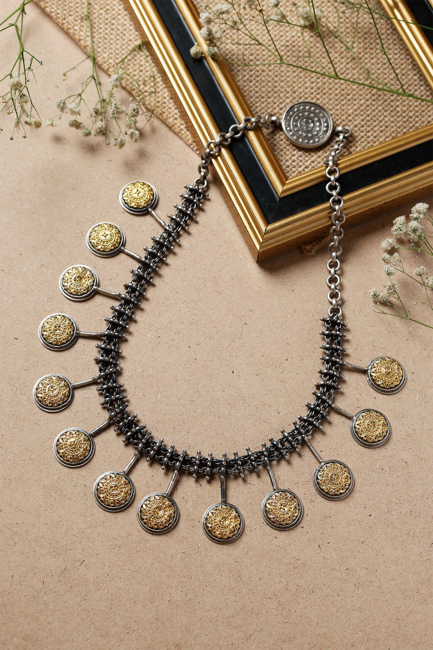 Phoolista Dual Toned Long Necklace 