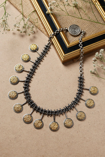 Phoolista Dual Toned Long Necklace 