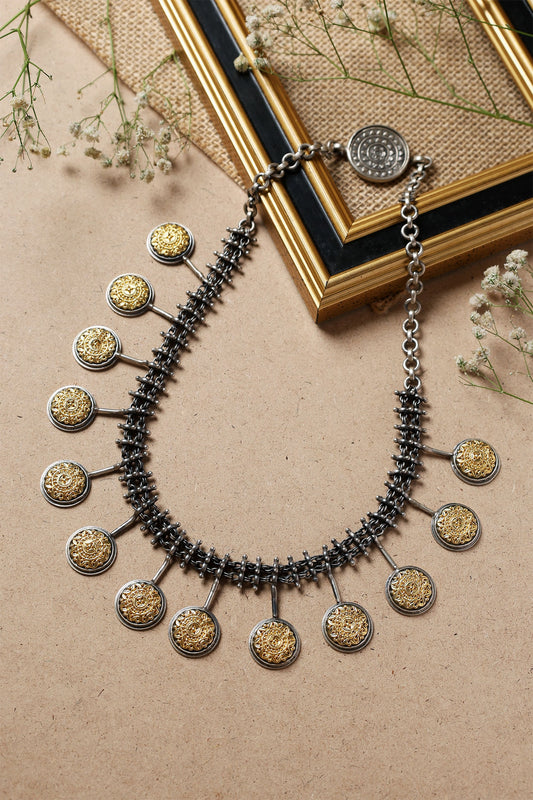 Phoolista Dual Toned Long Necklace 