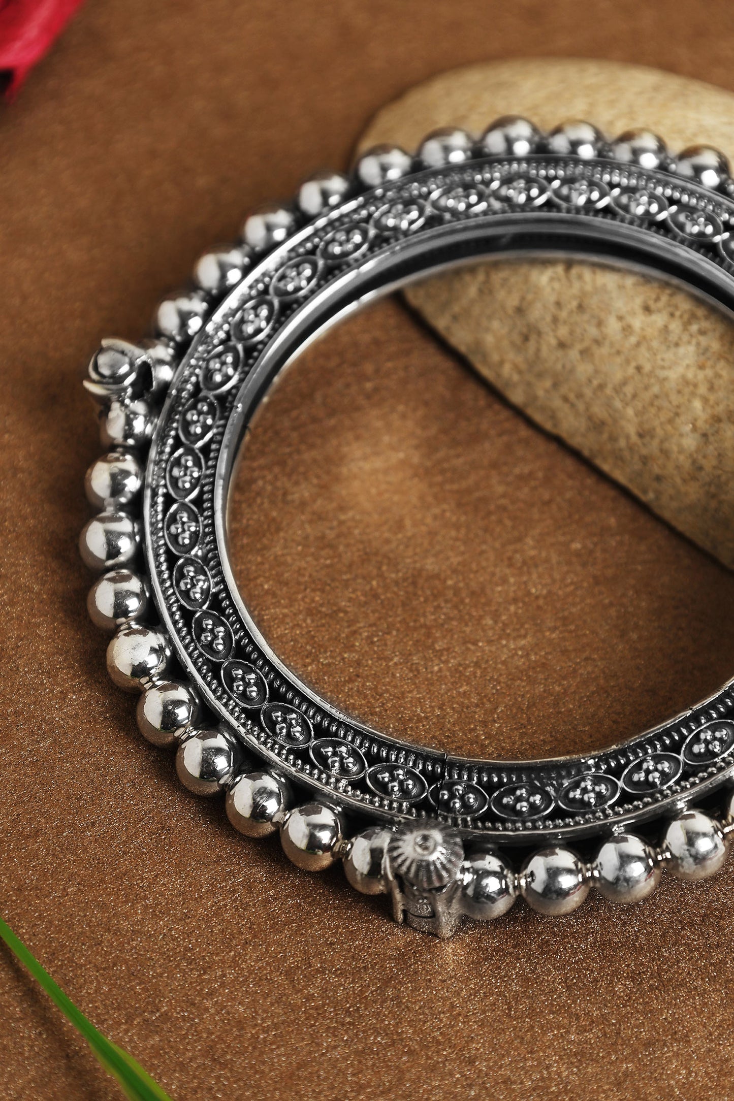 Beads Carved Embellished Kada 