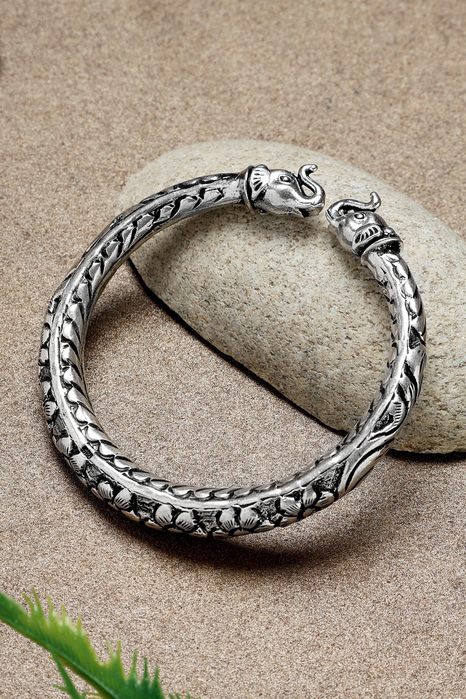 Elephant Carved Kada 