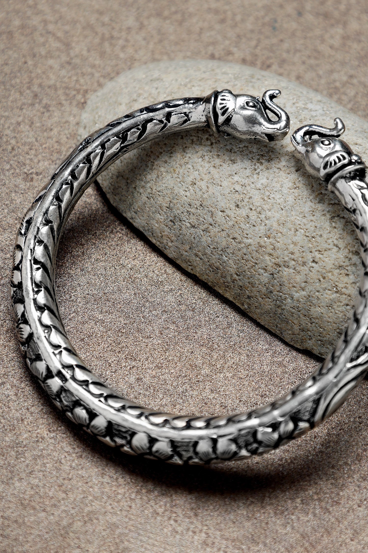 Elephant Carved Kada 