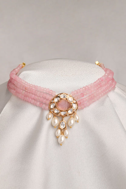 Charming Crystal Work Choker 