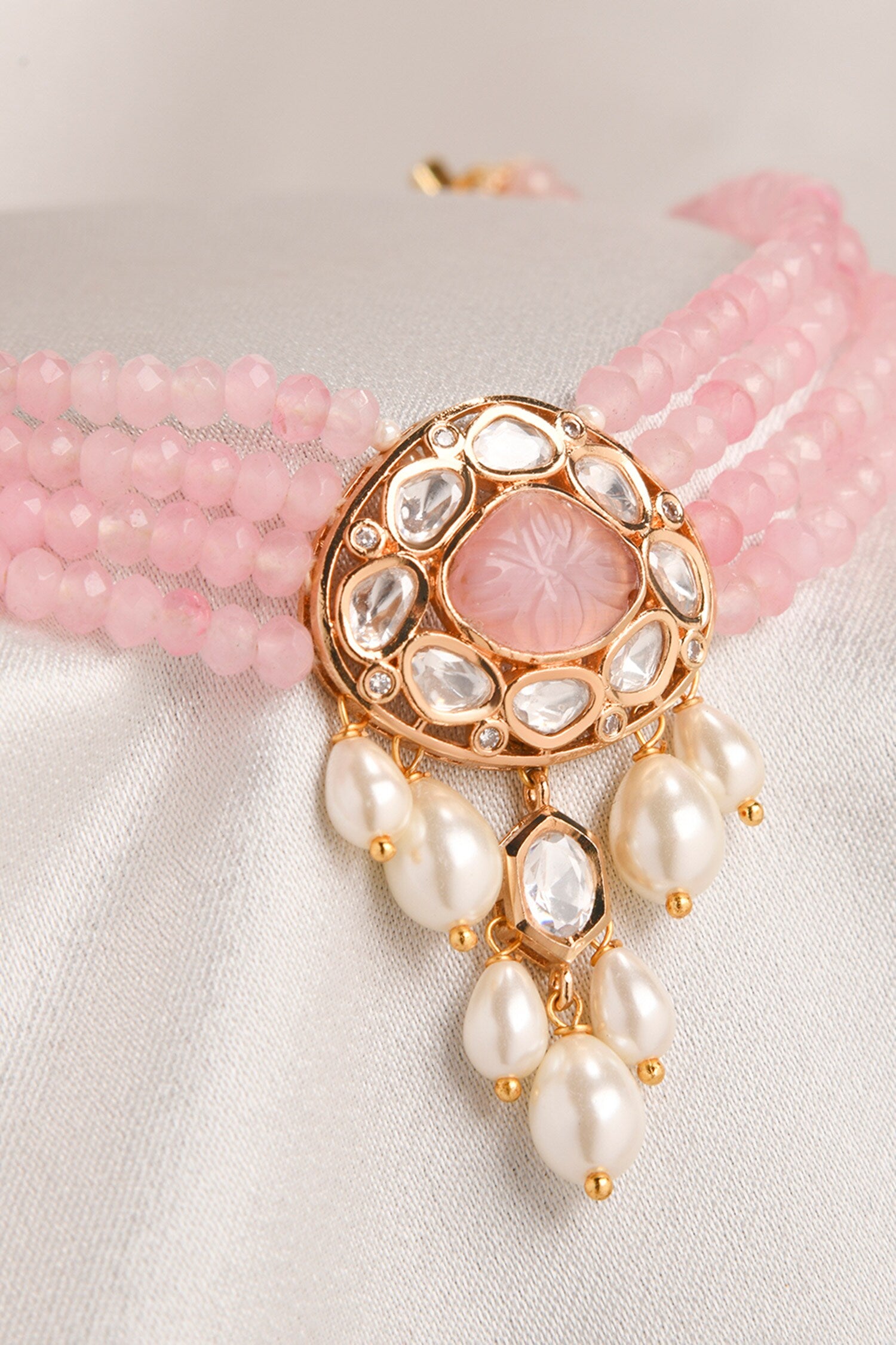 Charming Crystal Work Choker 