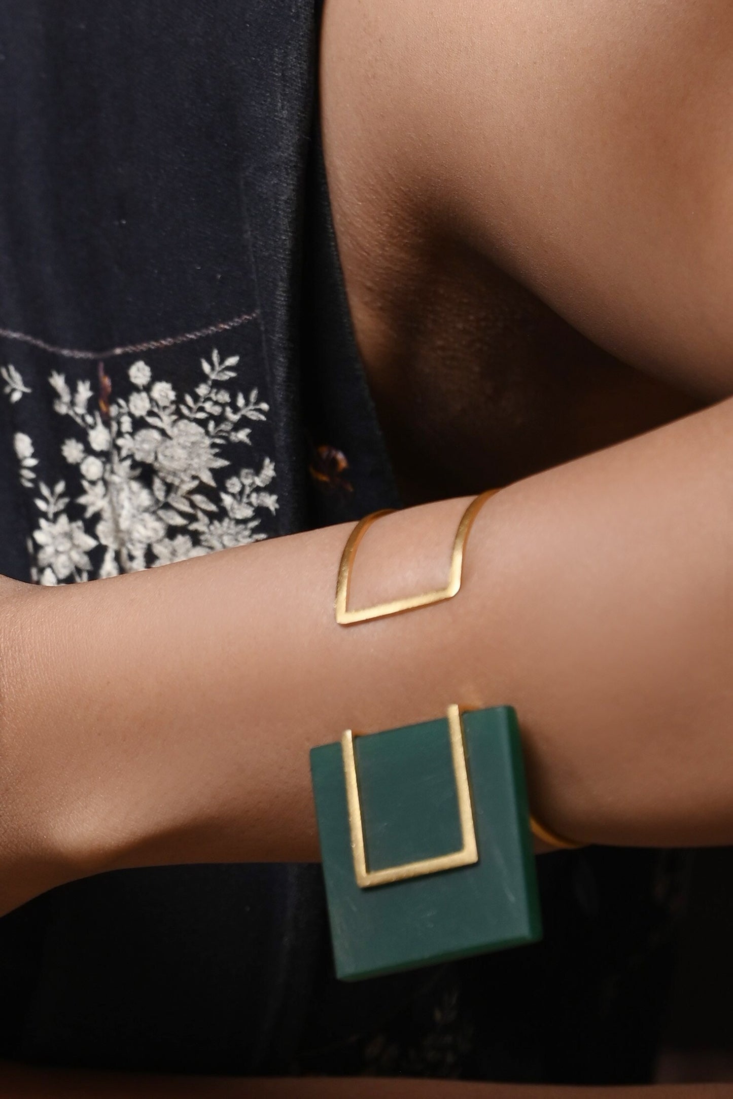 Verdant Verve Quad Onyx Bracelet 