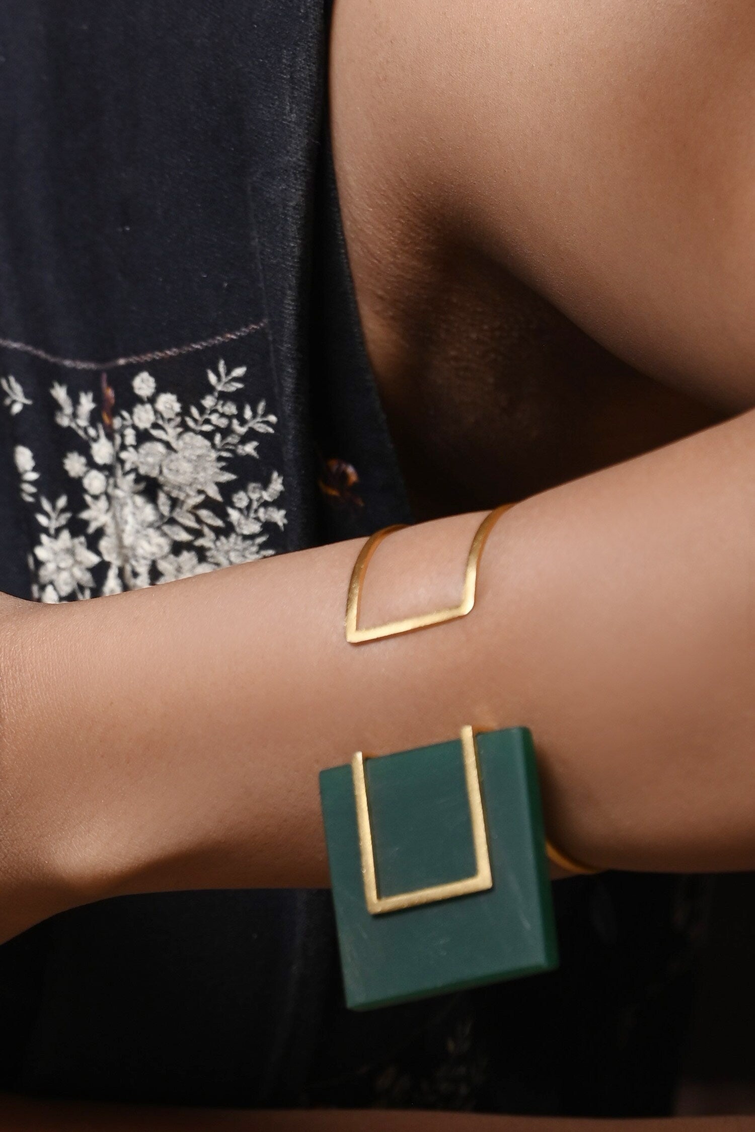 Verdant Verve Quad Onyx Bracelet 